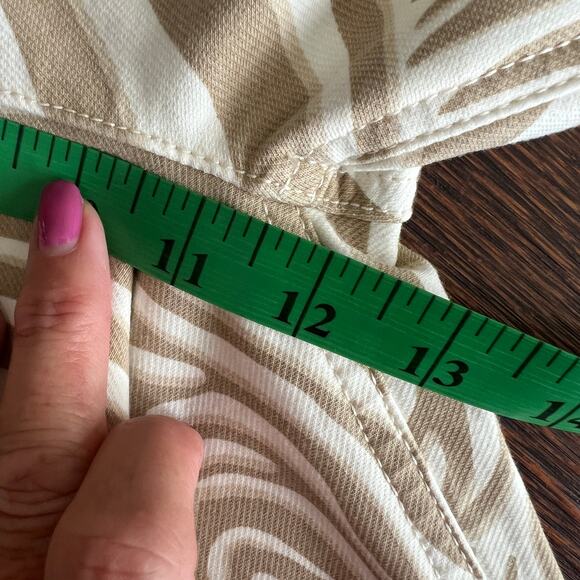 J.‎ McLaughlin Leora Wide Leg Jeans in Tan/Cream Seabray Size 8 MRSP $188 - Picture 12 of 14